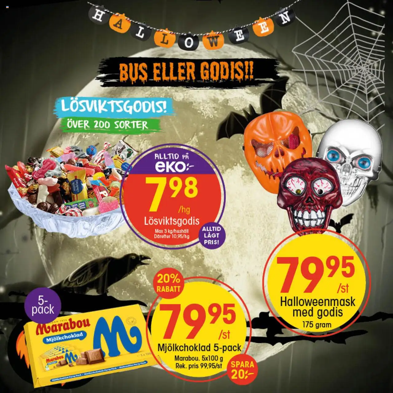 EKO reklamblad aktuell från 20.10.2025 | Sida: 8 | Produkter: Choklad, Godis
