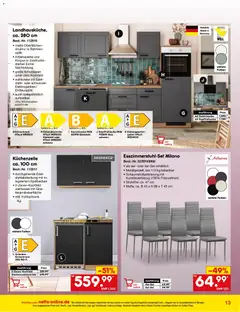 Netto Marken-Discount - Black Friday ab 01.11.2025 gültig | Seite: 13 | Produkte: Küchenzeile, Kühlschrank, Kochfeld