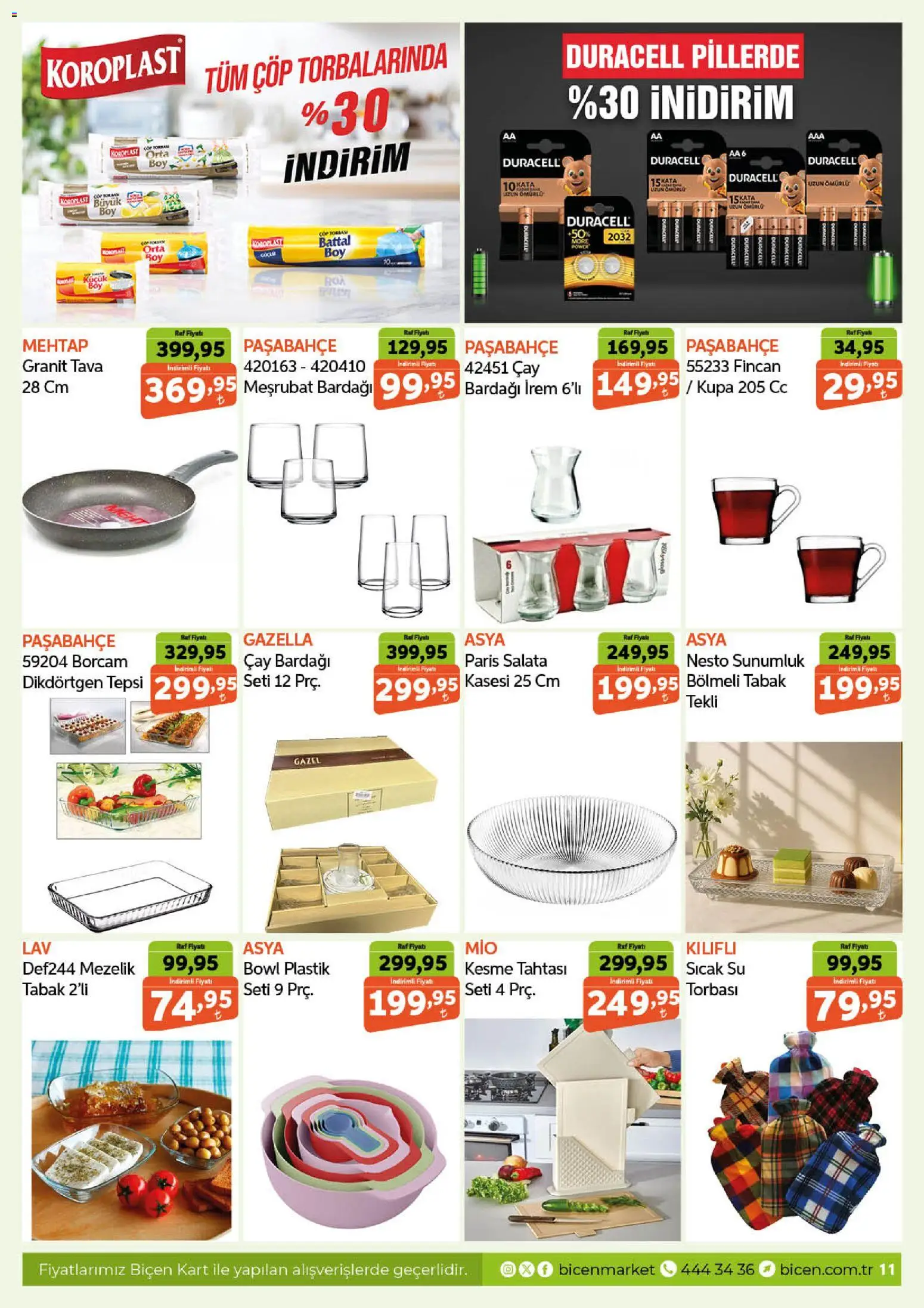 Biçen Market Katalog - 19.11.2025 tarihinden itibaren geçerlidir | Sayfa: 11 | Ürünler: Raf, Çay, Su, Tepsi