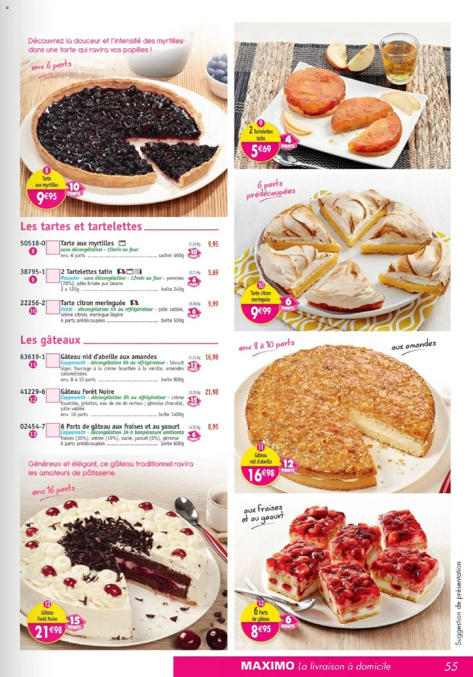 {H1} | Page: 55 | Produits: Réfrigérateur, Beurre, Pommes, Crème