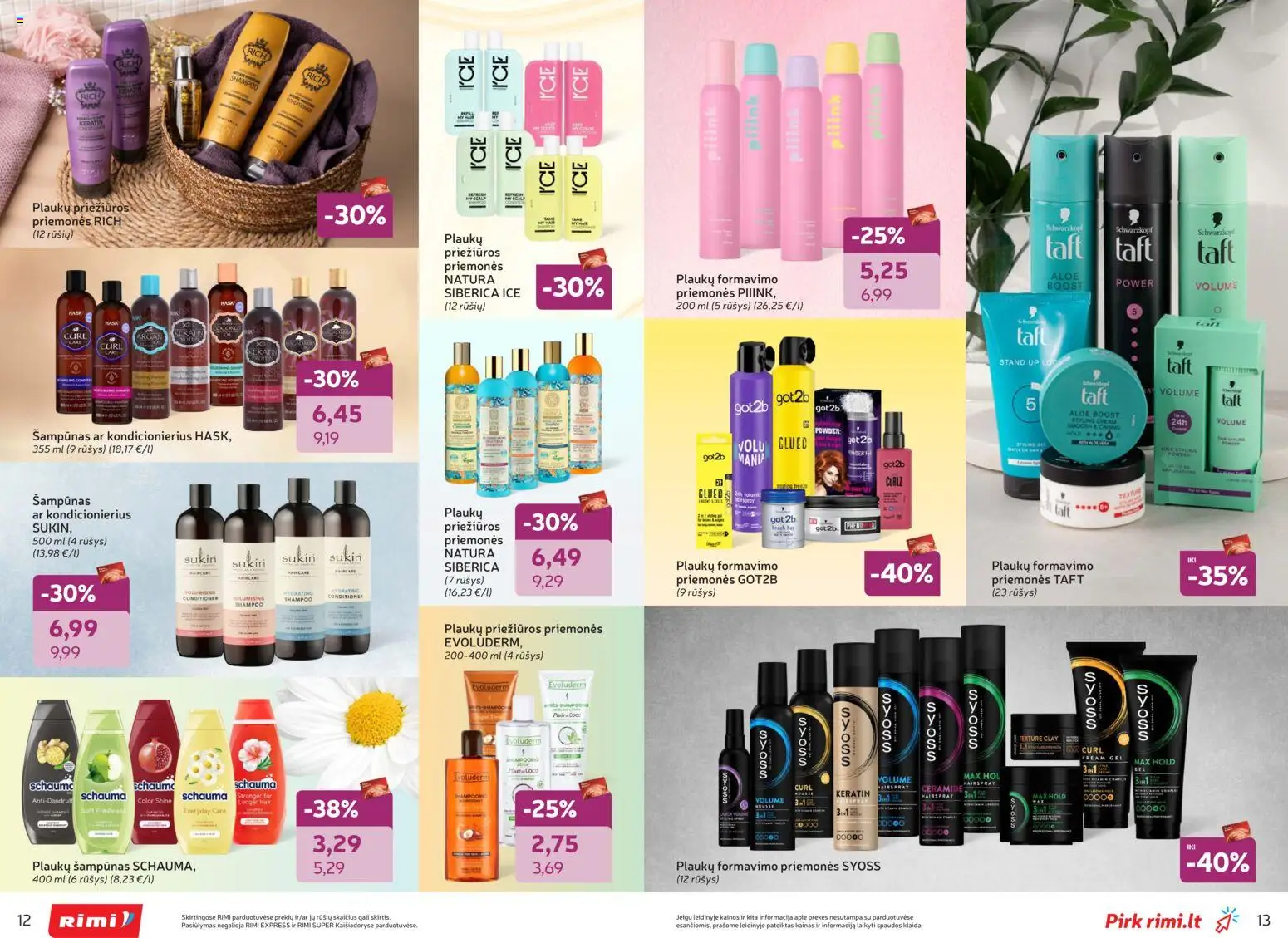 Rimi akcijos nuo 03.02.2026 | Puslapis: 7 | Prekių: Šampūnas, Kondicionierius