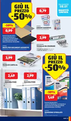 Anteprima del volantino Volantino Aldi	 valido a partire dal 05.01.2026 | Pagina: 31 | Prodotti: Notebook, Data, Quaderno, Tovaglia