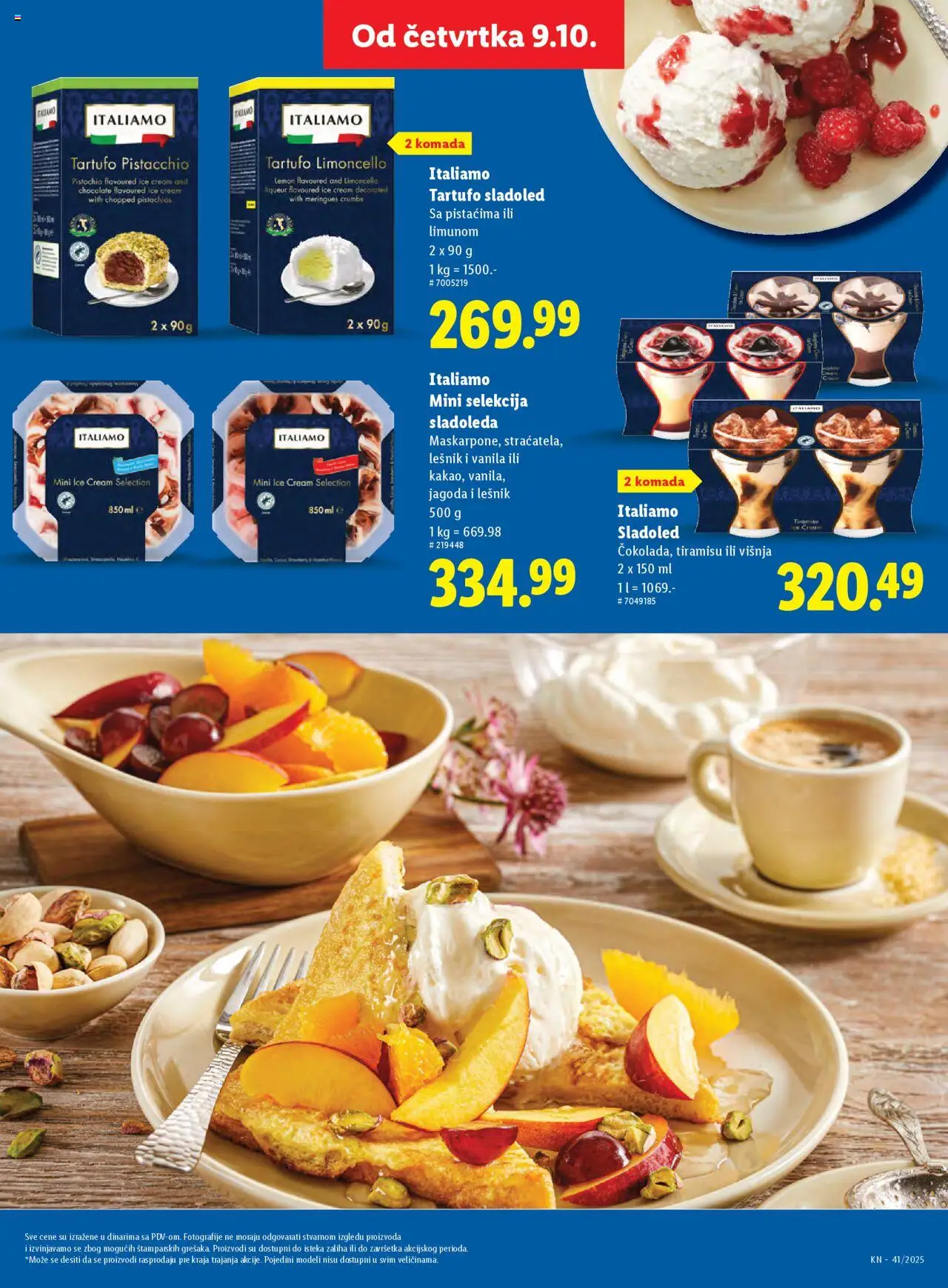 Lidl katalog - važi od 09.10.2025 | Strana: 45 | Proizvode: Sladoled, Jagoda, Lešnik, Višnja