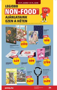 PENNY Akciós újság - amely érvényes a következő dátumtól: 27.12.2025 | Oldal: 28