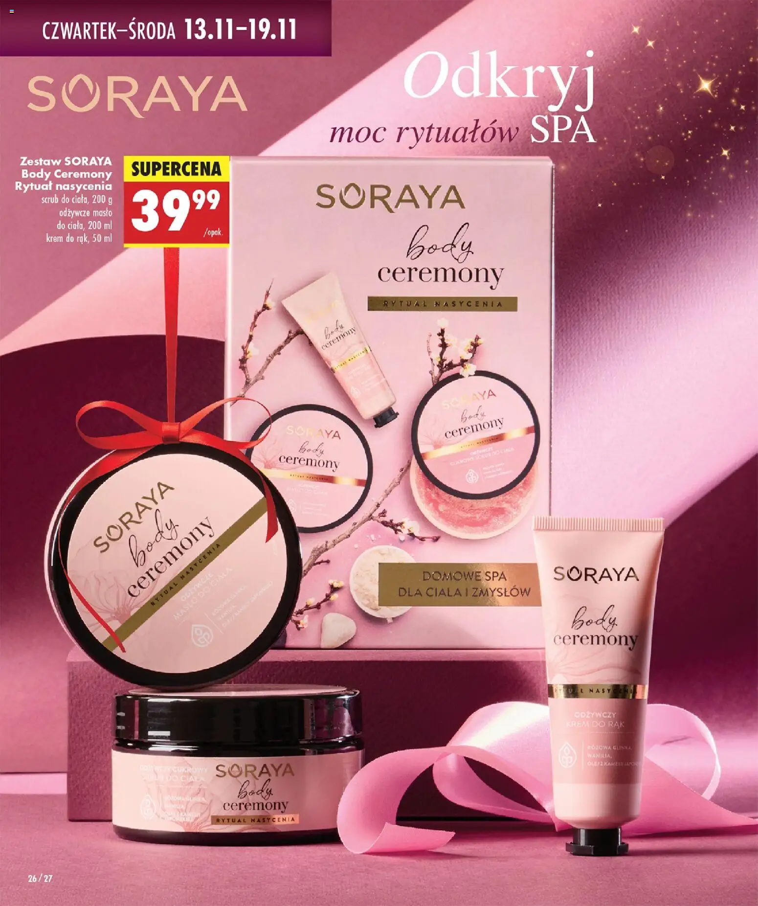 Biedronka gazetka - Twoje piękne strony od 06.11.2025 | Strona: 26 | Produkty: Masło, Body, Krem do rąk, Krem