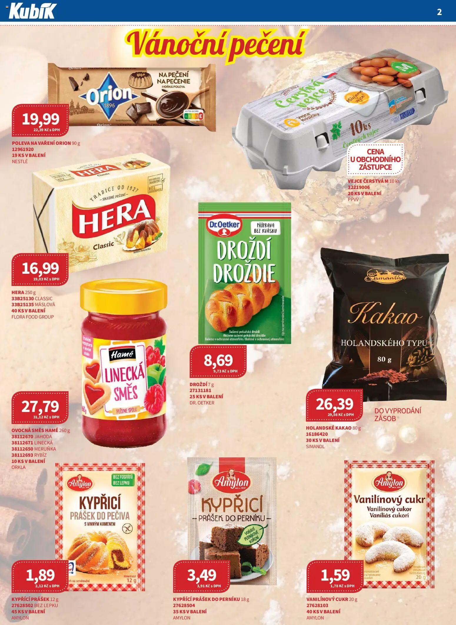 Kubík leták - Velkoobchod 11/2025 od 01.11.2025 | Strana: 2 | Produkty: Vejce, Koření, Cukr, Kakao