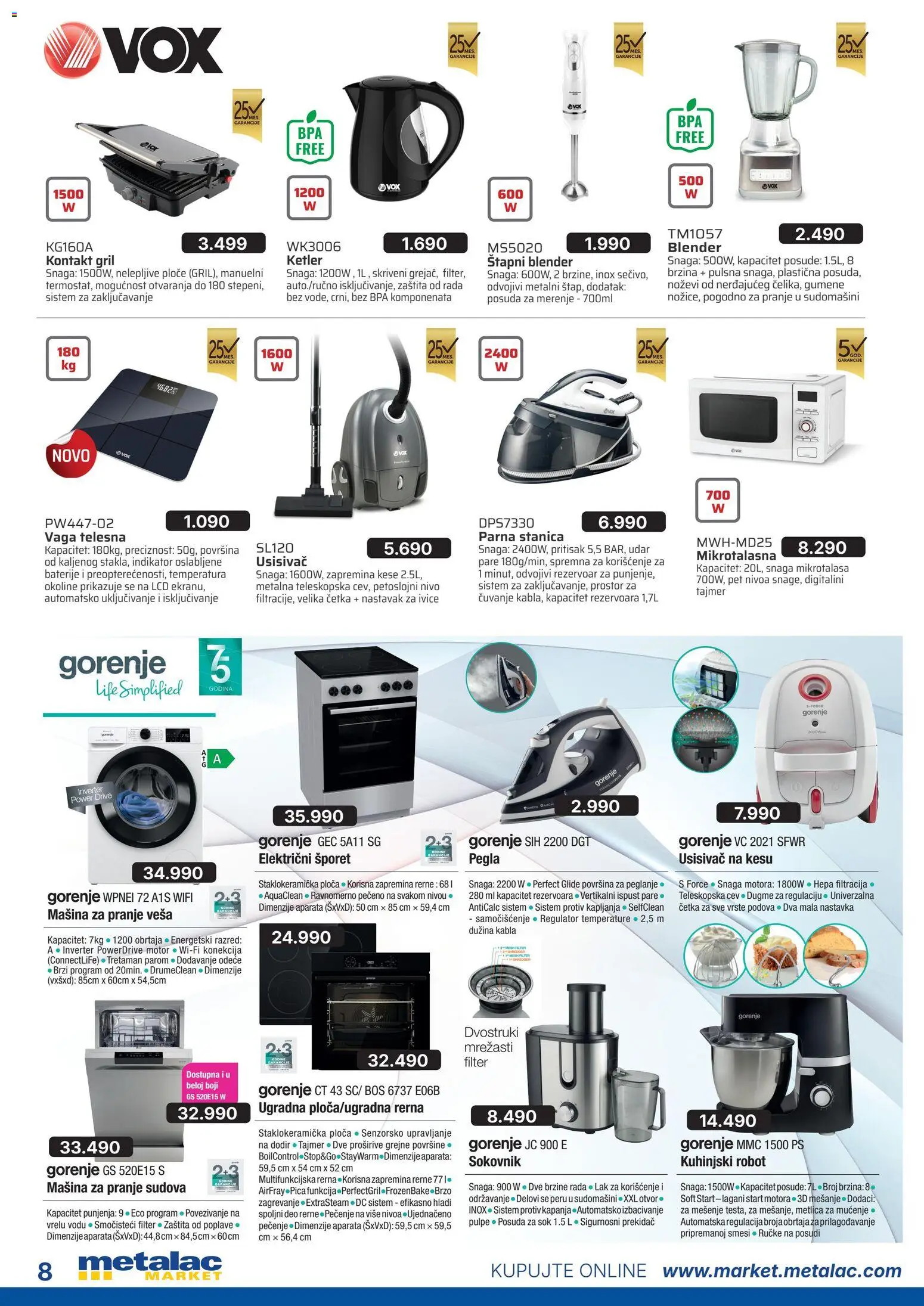 Metalac Market katalog - važi od 01.04.2026 | Strana: 8