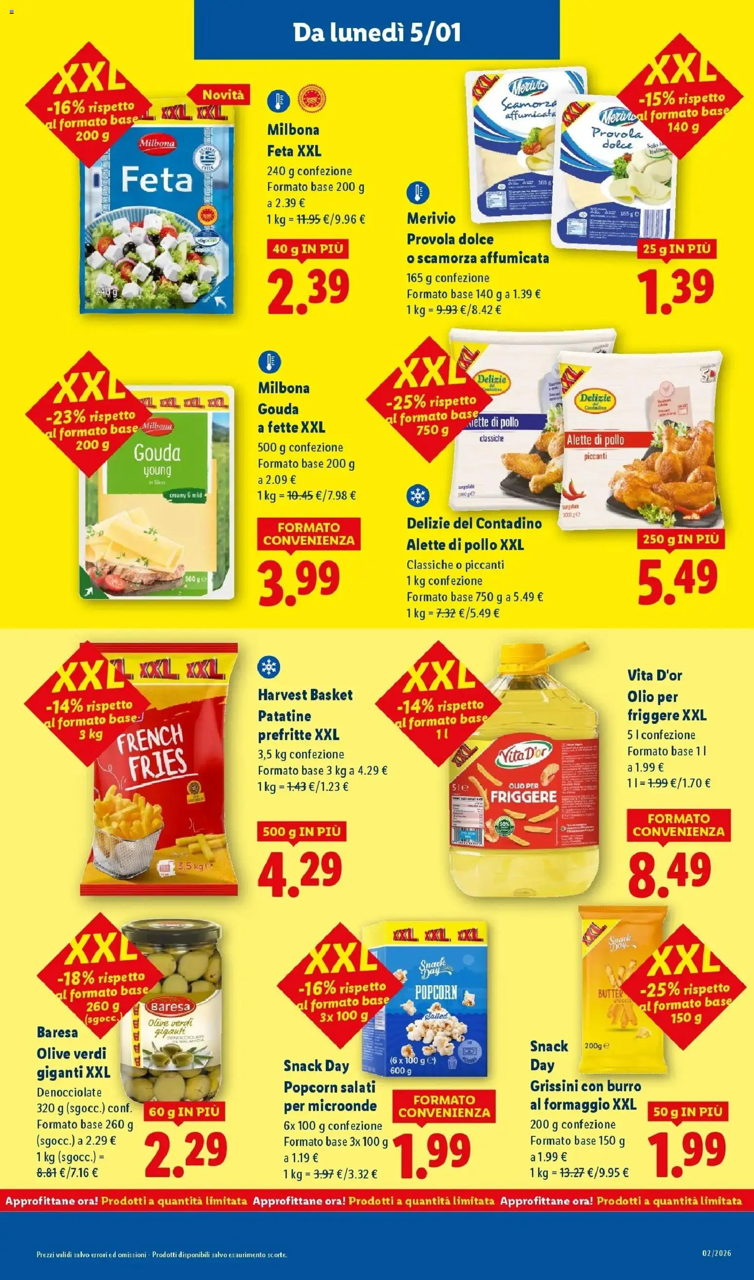 Volantino Lidl del 05.01.2026 | Pagina: 7 | Prodotti: Microonde, Burro, Grissini, Feta