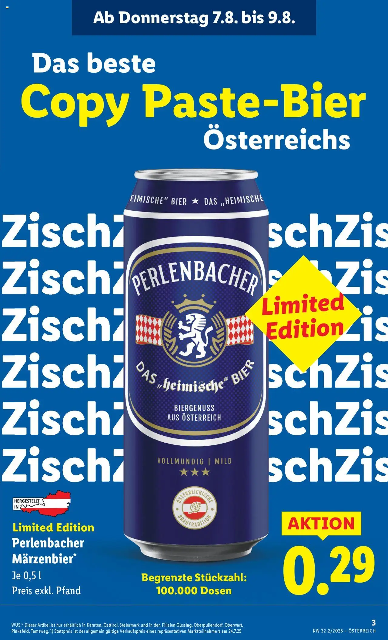 Lidl Flugblatt - Oberpullendorf, Güssing, Oberwart gültig ab 07.08.2025 | Seite: 5 | Produkte: Bier