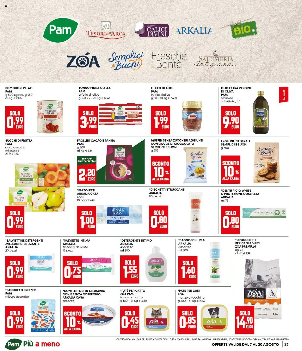 Volantino Panorama del 07.08.2025 | Pagina: 23 | Prodotti: Cioccolato, Intimo, Freezer, Menta