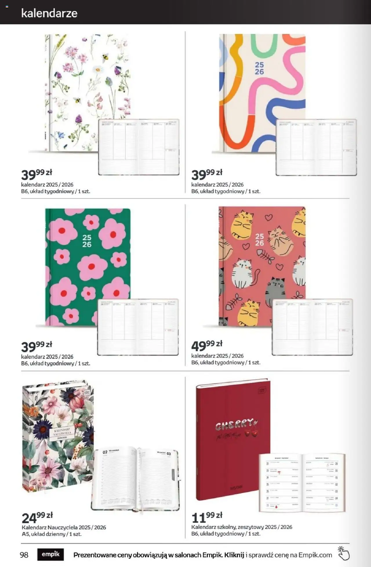 Empik promocje od 18.06.2025 | Strona: 98 | Produkty: Kalendarz