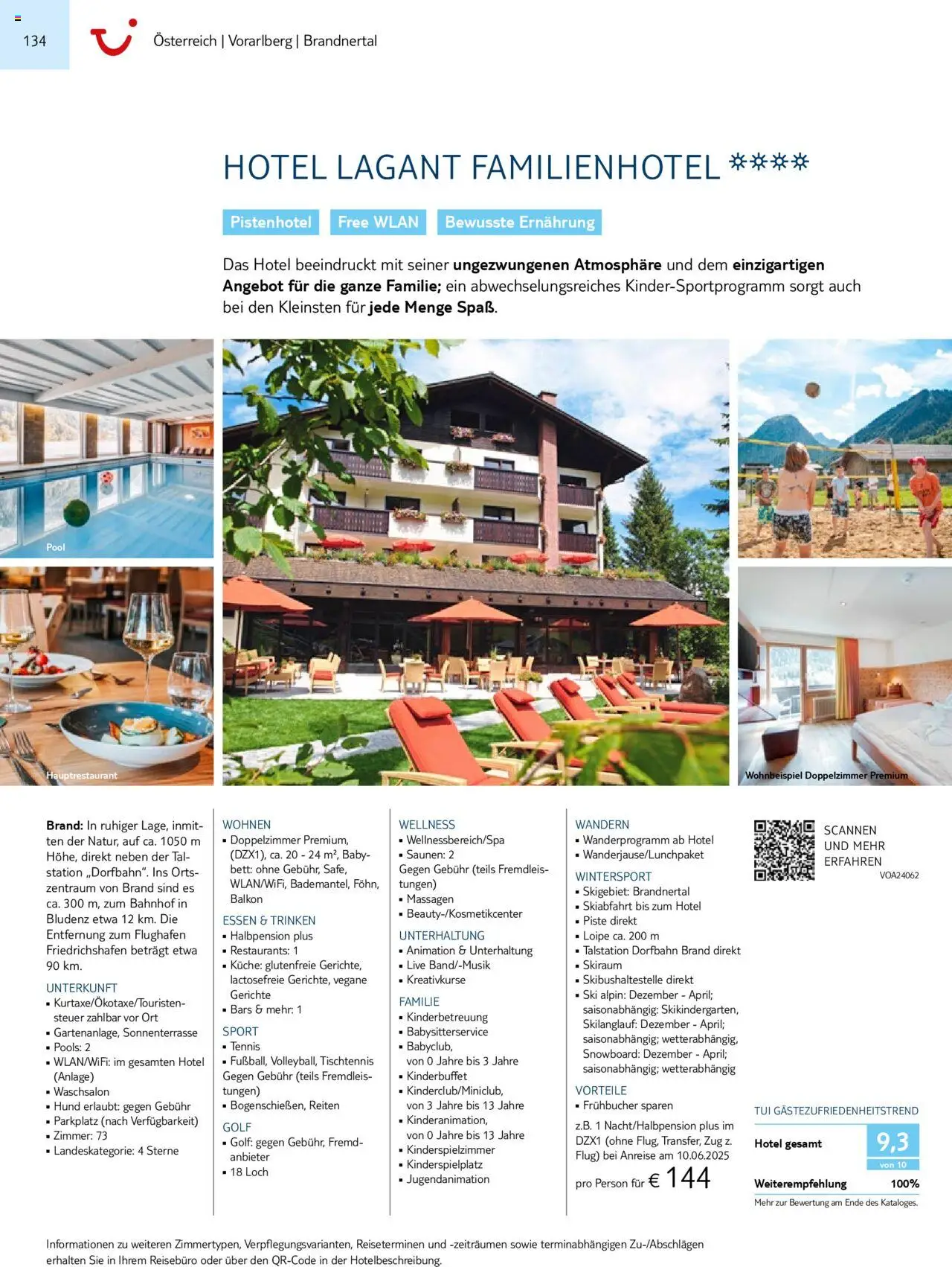 TUI Prospekt 	 – gültig ab 01.11.2024 | Seite: 134 | Produkte: Bett, Küche, Ski, Snowboard