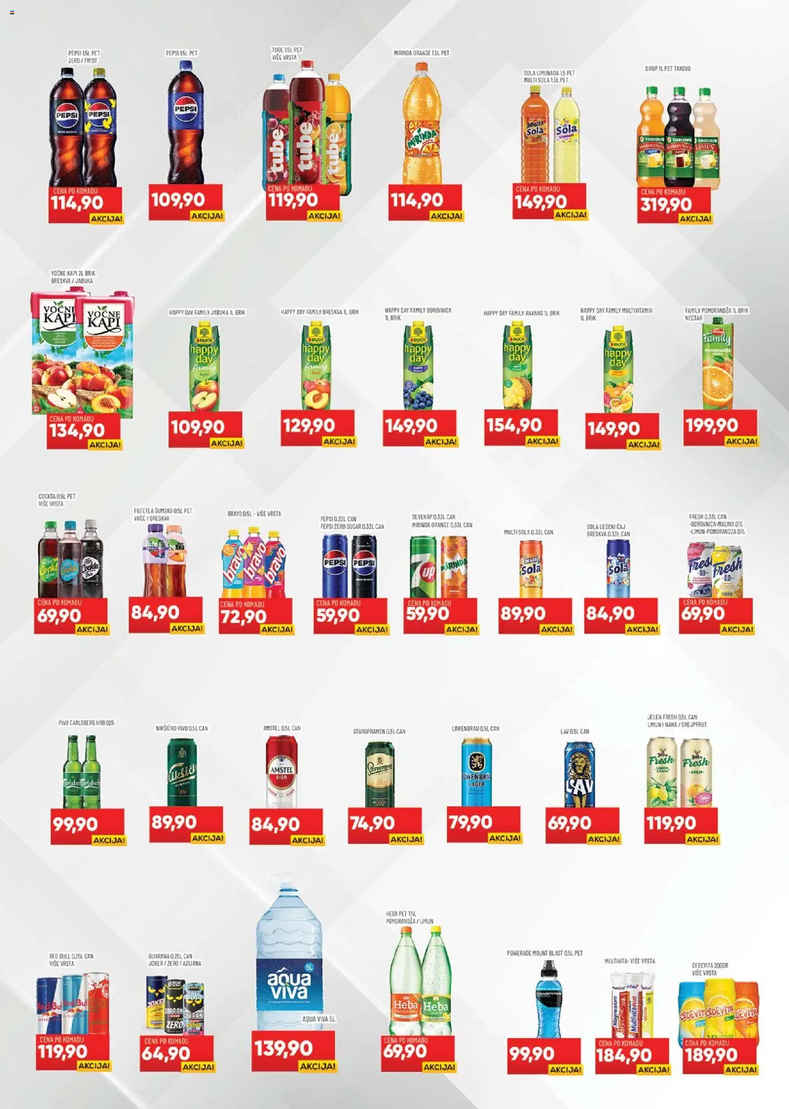 Medius katalog - važi od 21.04.2026 | Strana: 13 | Proizvode: Amstel, Cedevita, Borovnica, Pomorandza