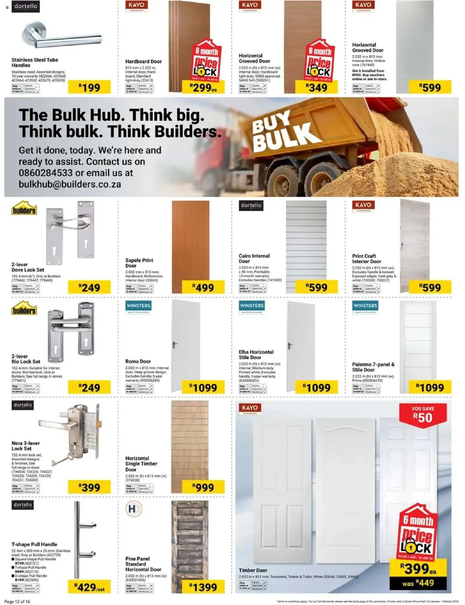 New Builders catalogue – valid from 13.01.2026 | Page: 12 | Products: Lock