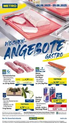 Metro Wochen-Angebote Gastro gültig ab dem 04.08.2025
