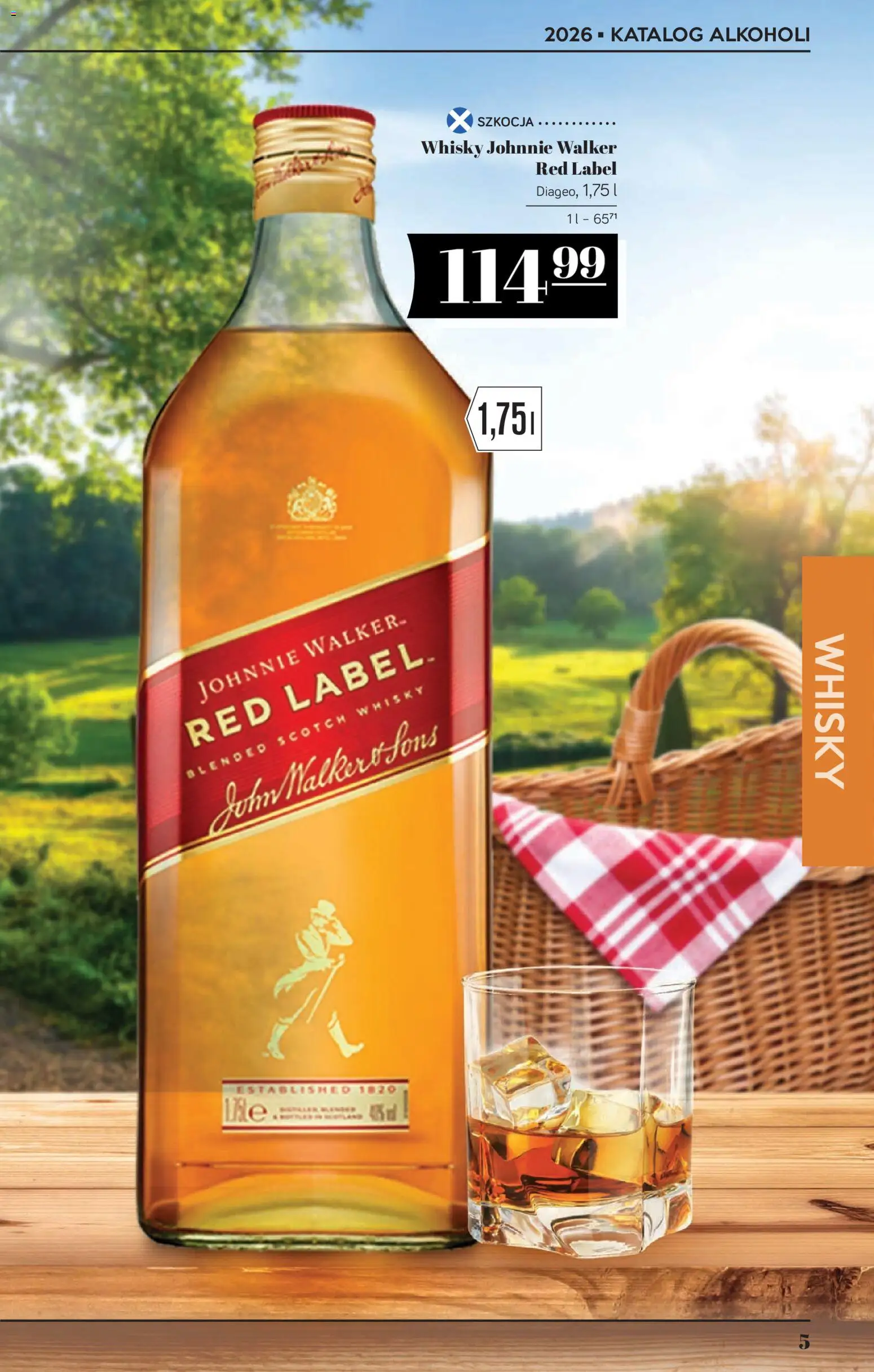POLOmarket katalog - Alkoholi od 23.04.2026 | Strona: 5 | Produkty: Red label, Whisky