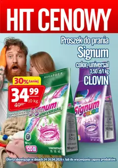 Pogląd oferty "Prim Market promocja - Proszek Do Prania Signum 10 Kg" - ważna od 24.04.2026