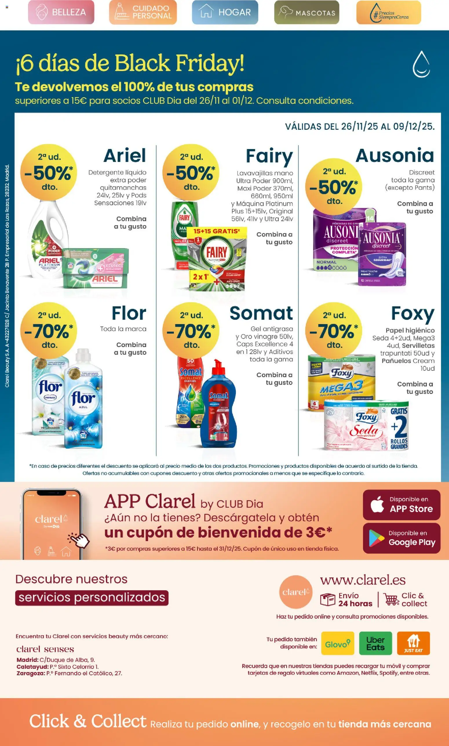 Clarel - Black Friday │ válido desde el 26.11.2025 | Página: 22 | Productos: Quitamanchas, Té, Detergente líquido, Δεξαμενή