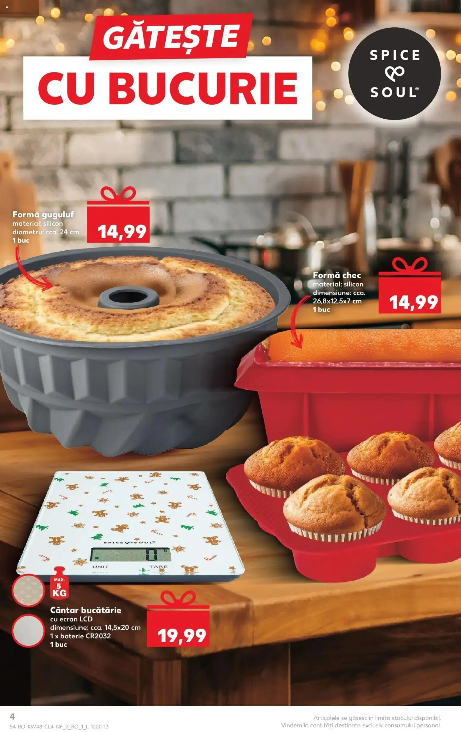 Noul catalog Kaufland – valabil de la 26.11.2025 | Pagină: 4 | Produse: Cântar, Bucătărie, Baterie