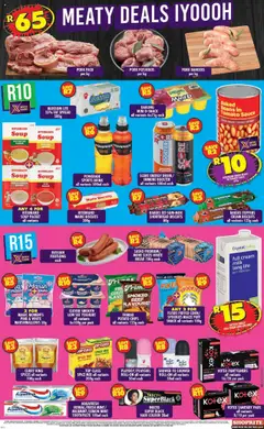 Shoprite specials catalogue – valid from 13.10.2025 | Page: 2 | Products: Corn, Milk, Beef, Soup