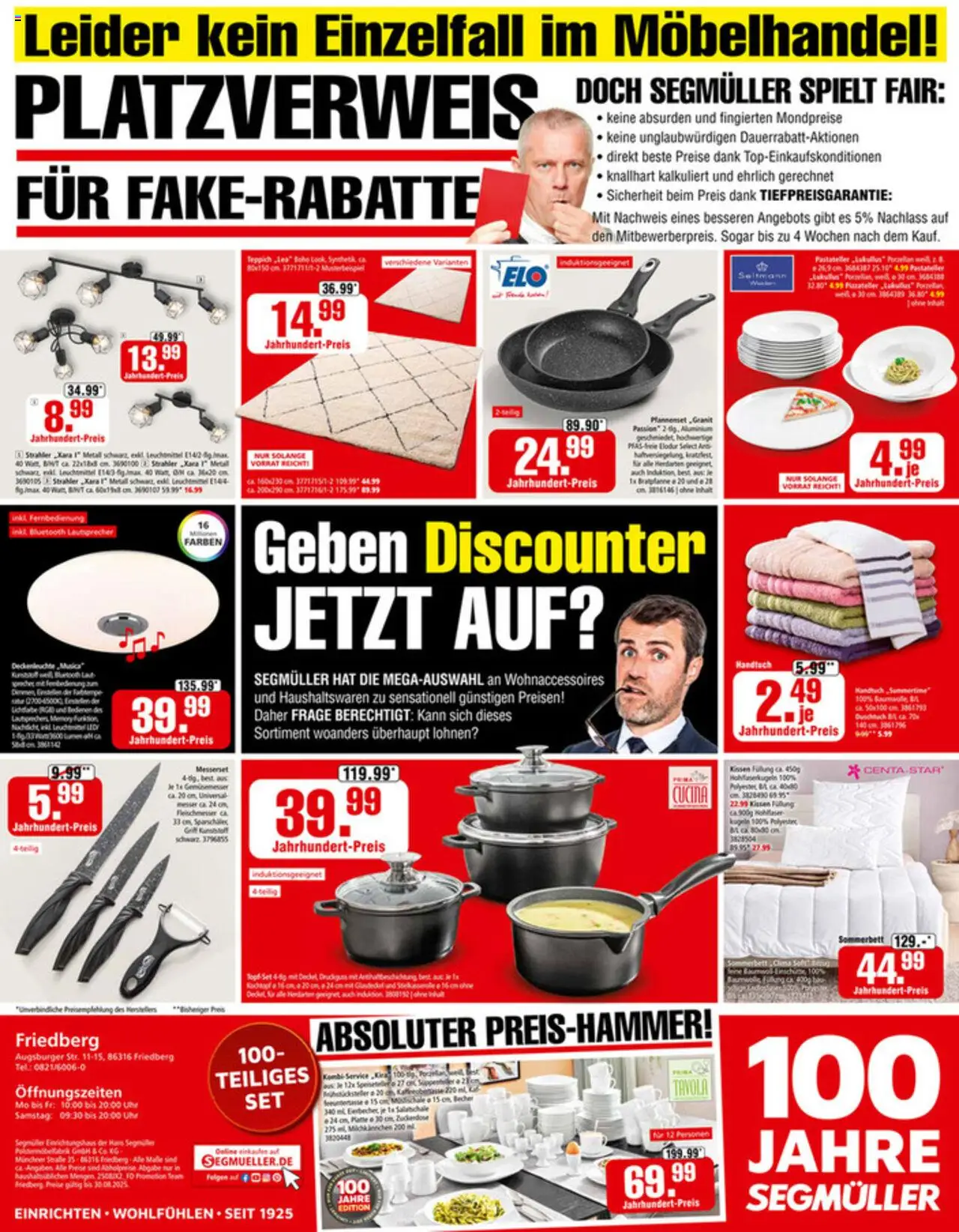 Segmüller Skandalös günstig - gültig ab dem 16.08.2025 | Seite: 6 | Produkte: Lautsprecher, Kissen, Tür, Uhr