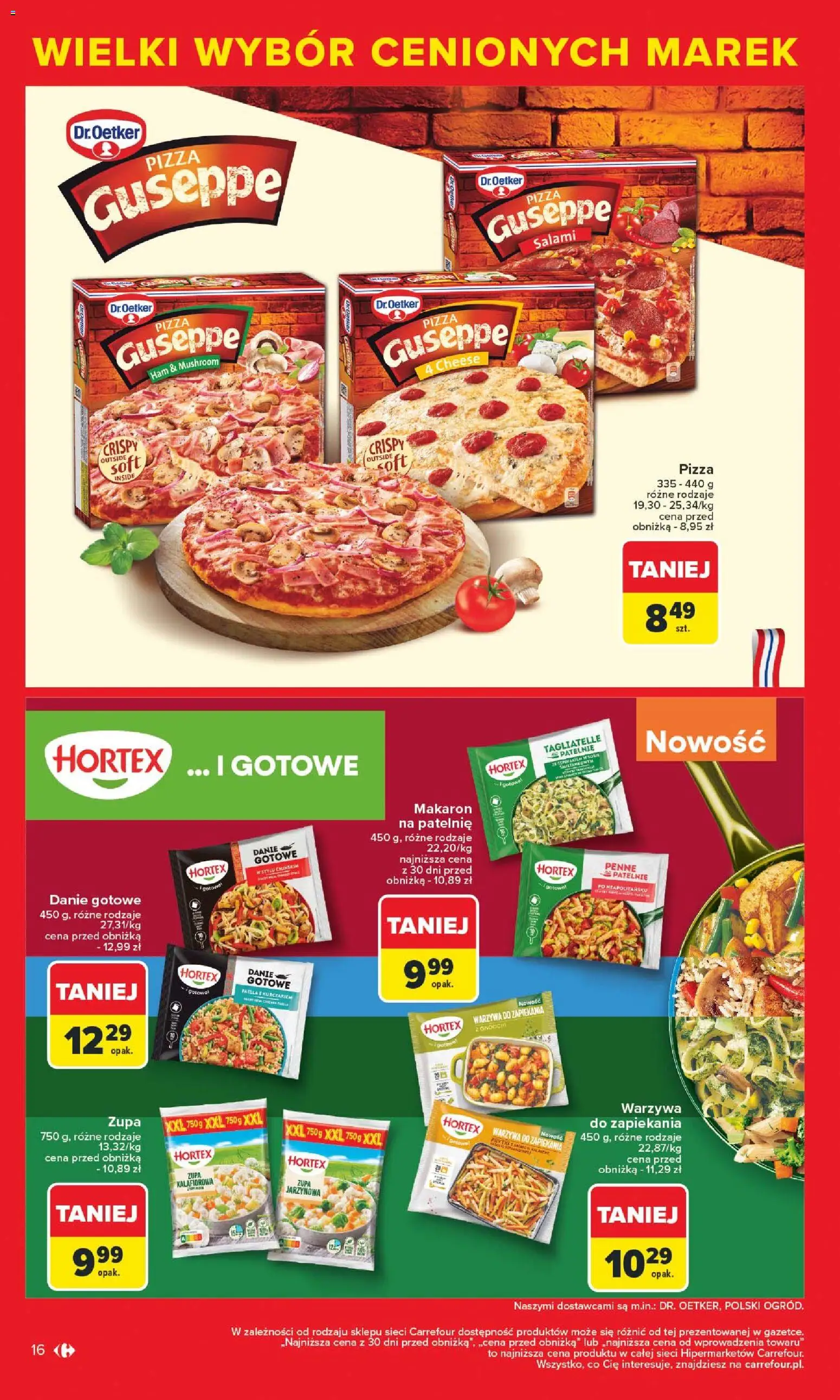 Carrefour Gazetka - Markowe atrakcje cenowe od 27.10.2025 | Strona: 18 | Produkty: Paella, Tagliatelle, Makaron, Warzywa