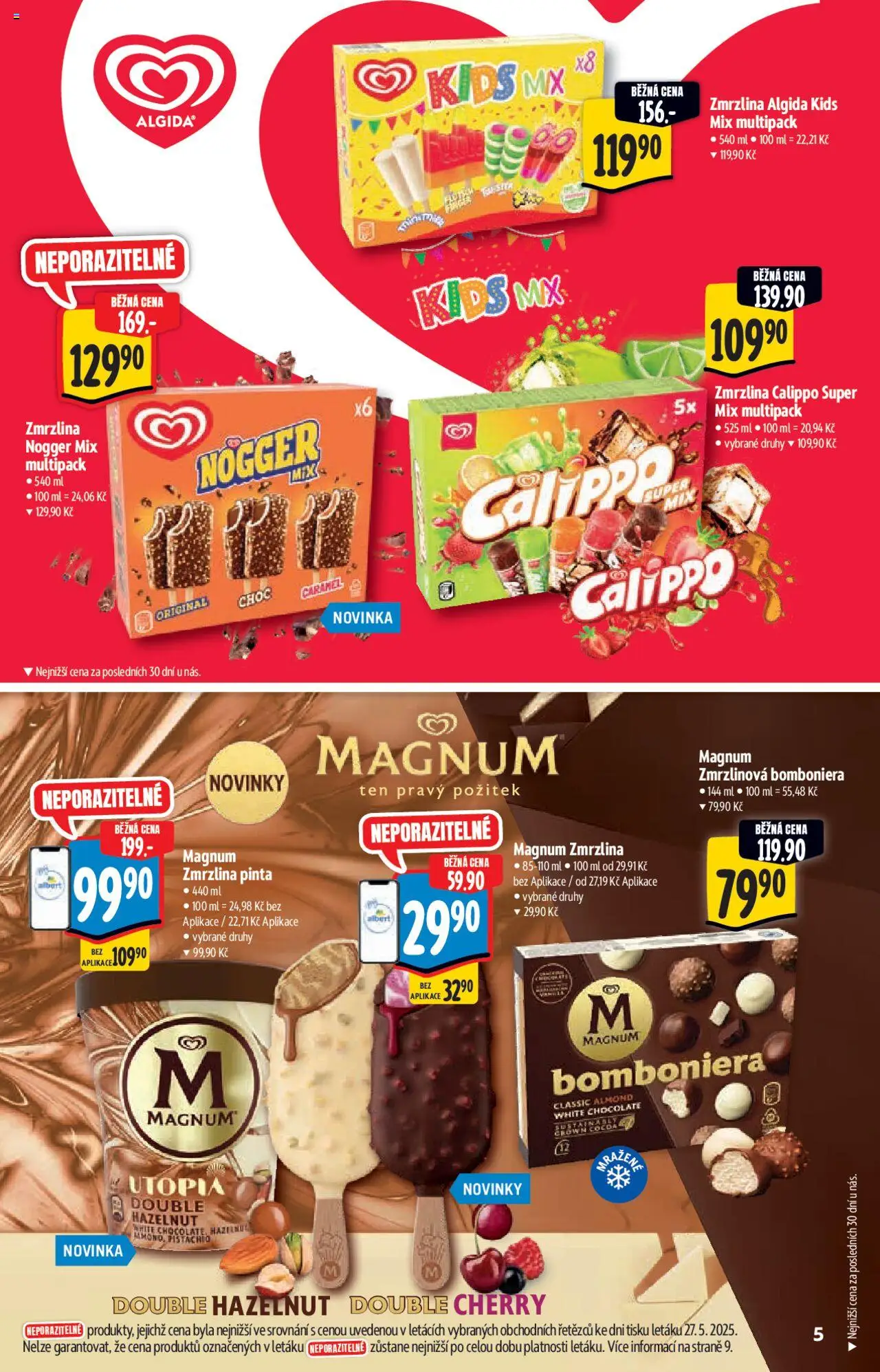 Albert katalog - Supermarket od 04.06.2025 | Strana: 5 | Produkty: Zmrzlina, Magnum