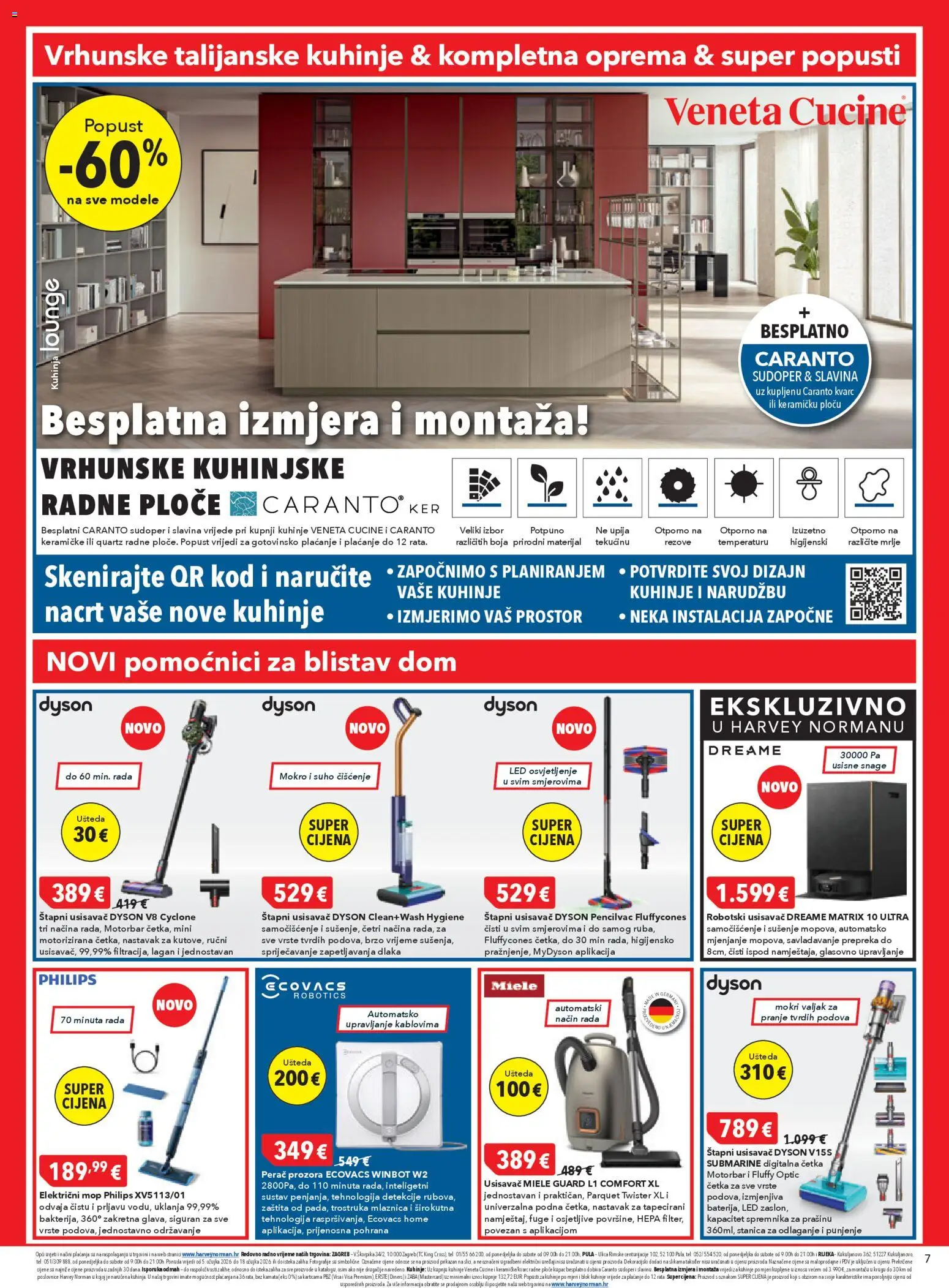 Harvey Norman katalog | vrijedi od 05.03.2026 | Stranica: 7 | Proizvodi: Usisavač, Četka, Mop, Kuhinja