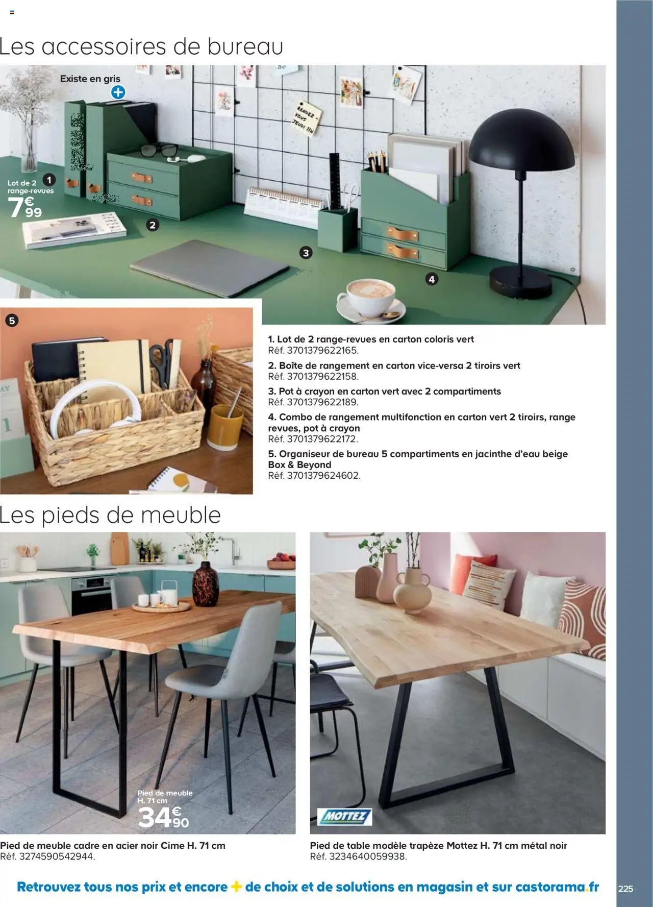  | Page: 225 | Produits: Meuble, Bureau, Boîte de rangement, Cadre
