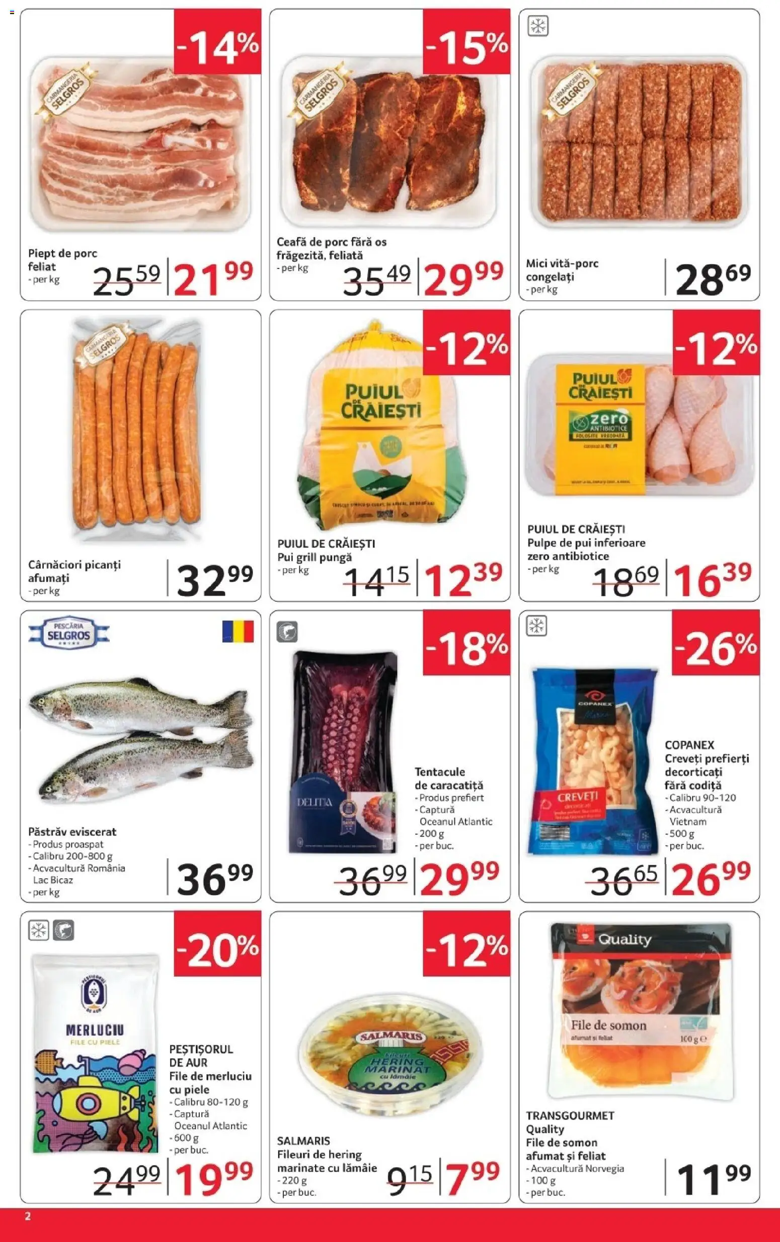 Noul catalog Selgros – valabil de la 06.03.2026 | Pagină: 2 | Produse: Pungă, Grill, Keçeli kalem, Mici