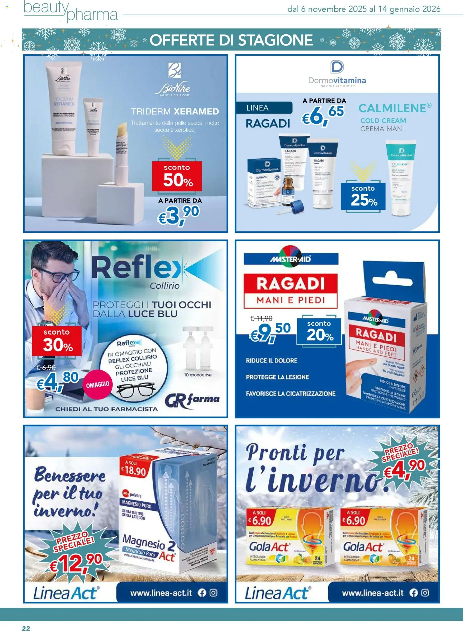 Volantino Migross del 06.11.2025 | Pagina: 22 | Prodotti: Crema, Occhiali, The, Integratore alimentare