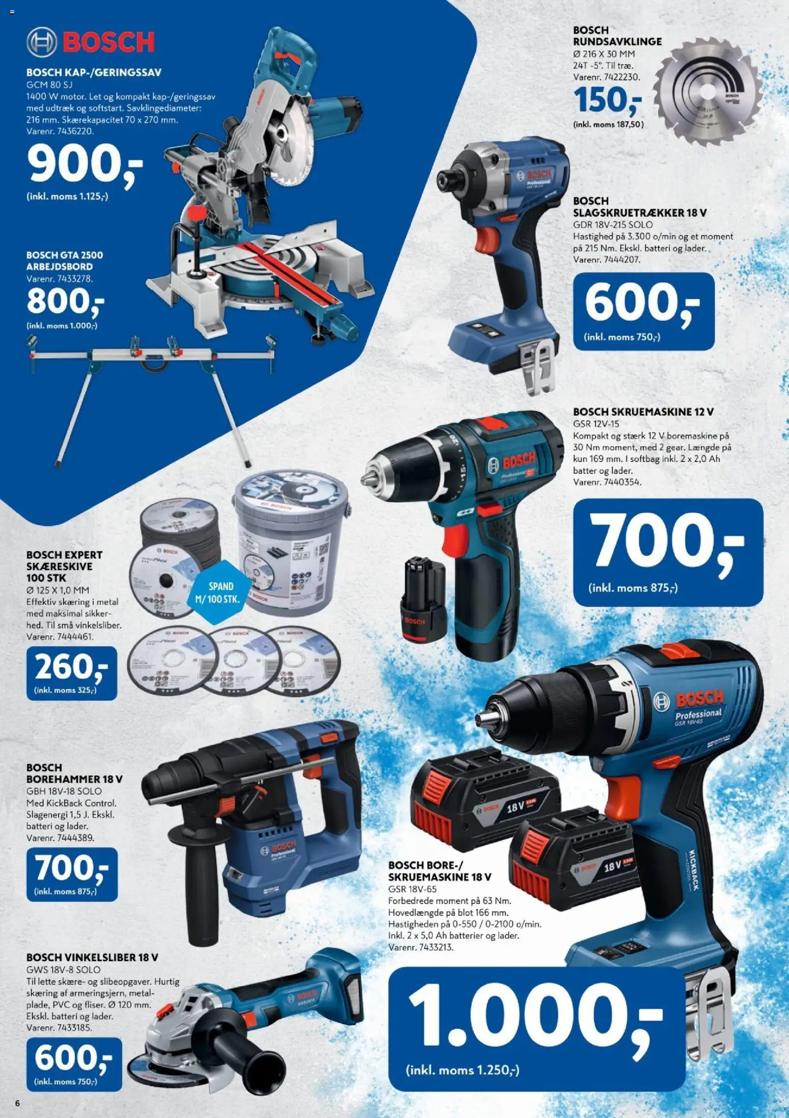 Davidsen tilbudsavis – gyldig fra 04.12.2025 | Side: 6 | Produkter: Batterier, Boremaskine, Batteri