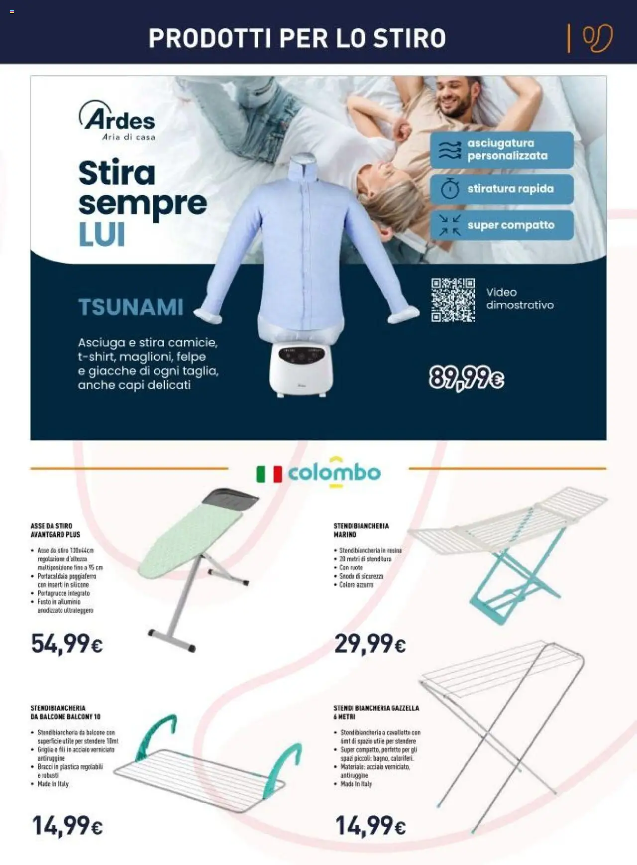 Volantino Unieuro del 13.10.2025 | Pagina: 17 | Prodotti: Stendibiancheria, Video, Alluminio, Griglia