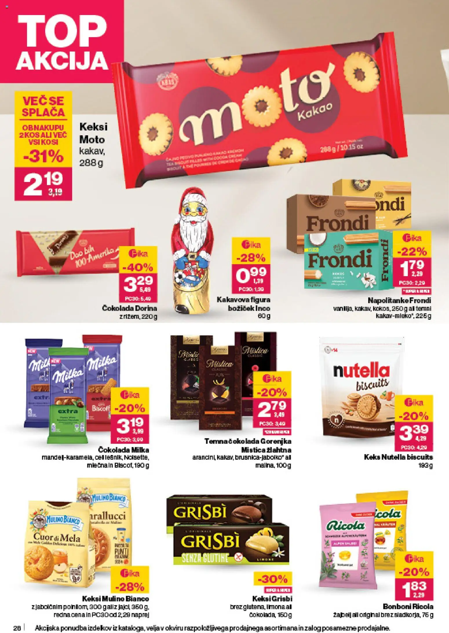 Novi Mercator katalog ponudbe – veljaven od 06.11.2025 | Stran: 30 | Izdelki: Keksi, Kakav, Cokolada, Limona