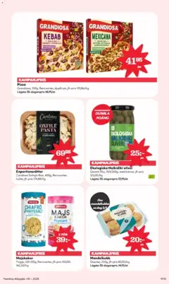 Majskakor, Friggs, 120-130g, flera sorter - Förhandsvisning av reklamblad från butik Hemköp aktuell från 02.03.2026 | Sida: 7 | Produkter: Oliver, Pizza, Pasta, Majs