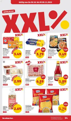 Penny Markt Flugblatt ab 30.10.2025 gültig | Seite: 14 | Produkte: Joghurt, Hajdina liszt, Tomaten, Bourbon