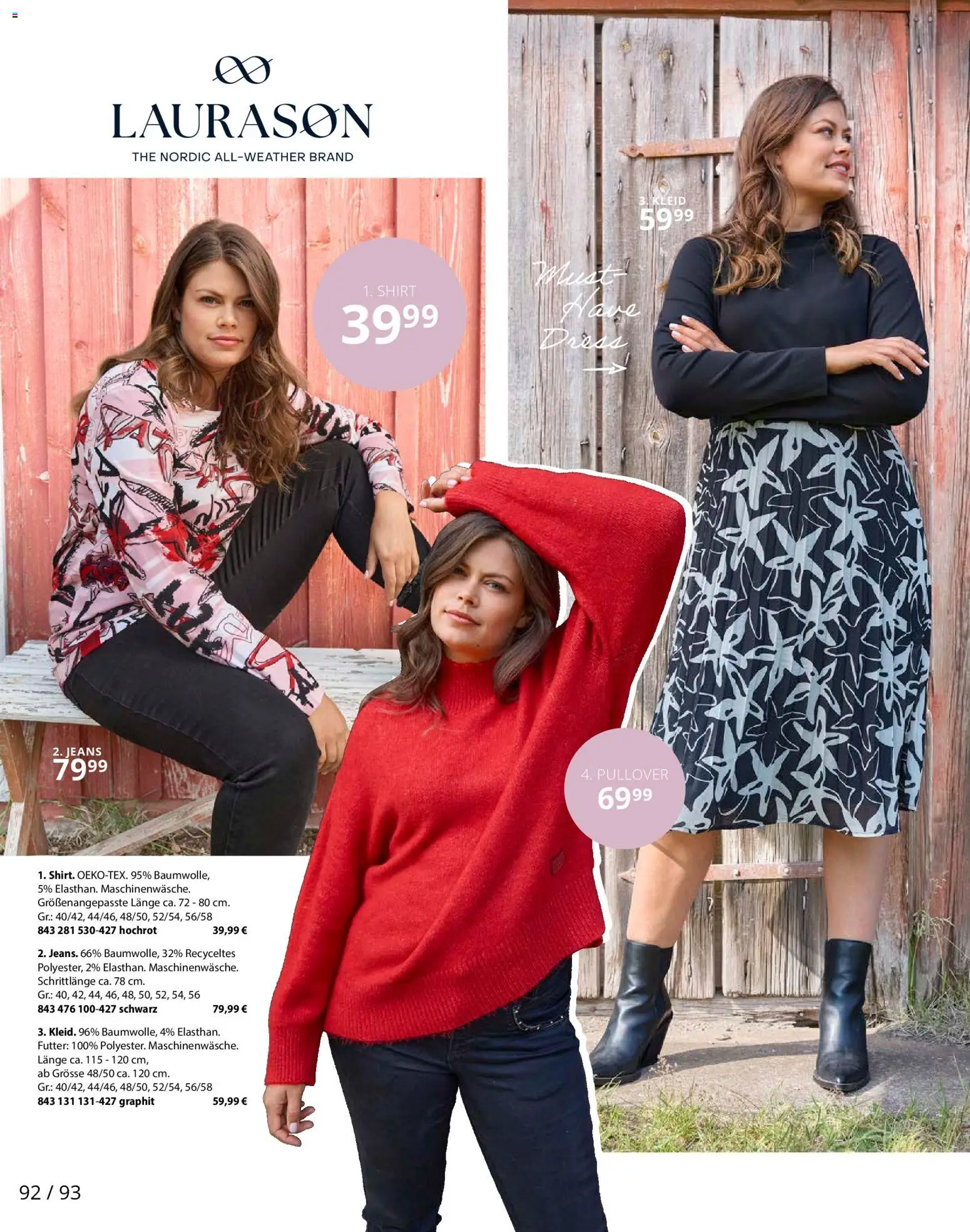 Ulla Popken Prospekt 	 – gültig ab 01.11.2025 | Seite: 92 | Produkte: Shirt, Pullover, Kleid, Jeans