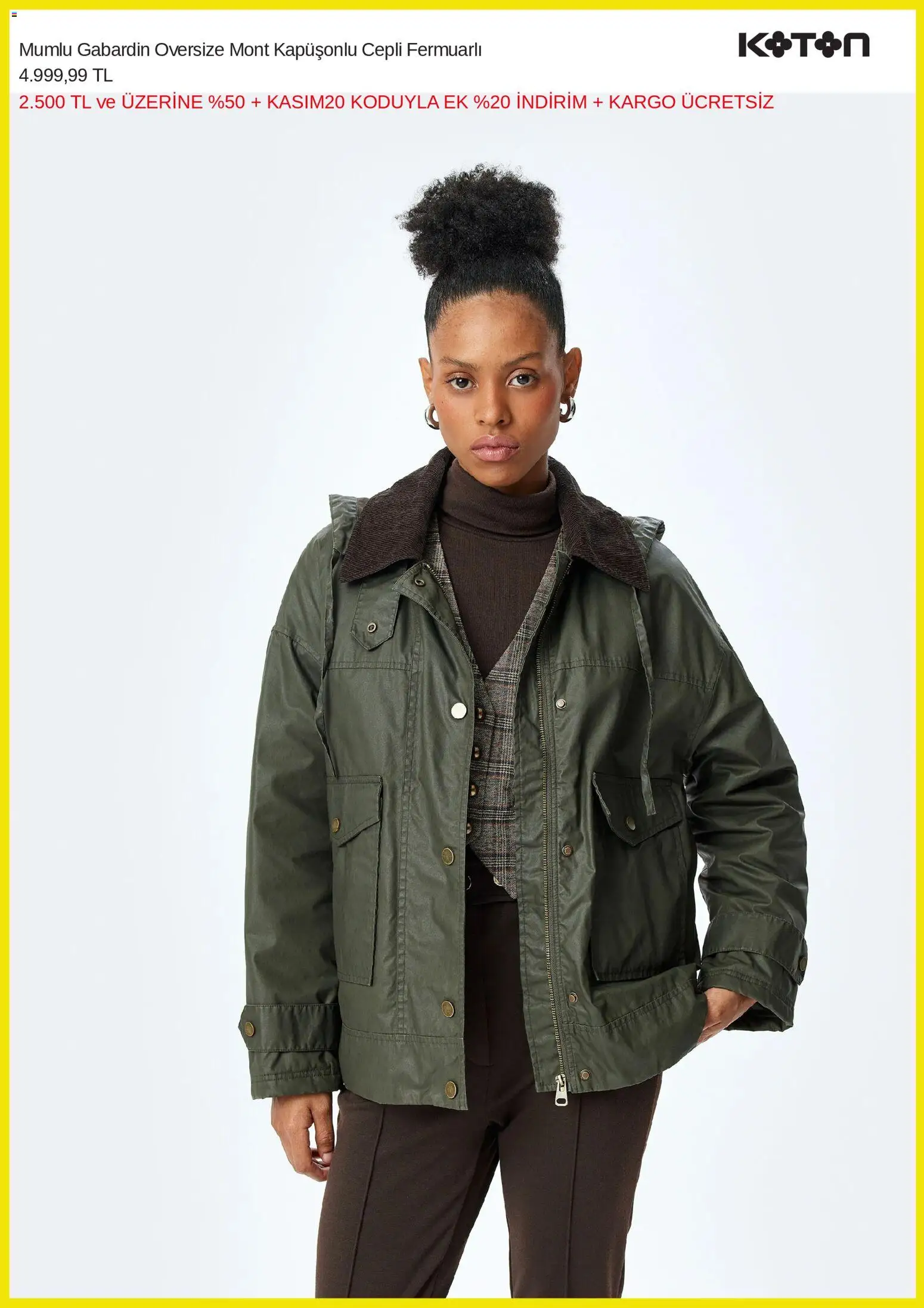 Koton Black Friday - 24.11.2025 tarihinden itibaren geçerlidir | Sayfa: 5 | Ürünler: Mont