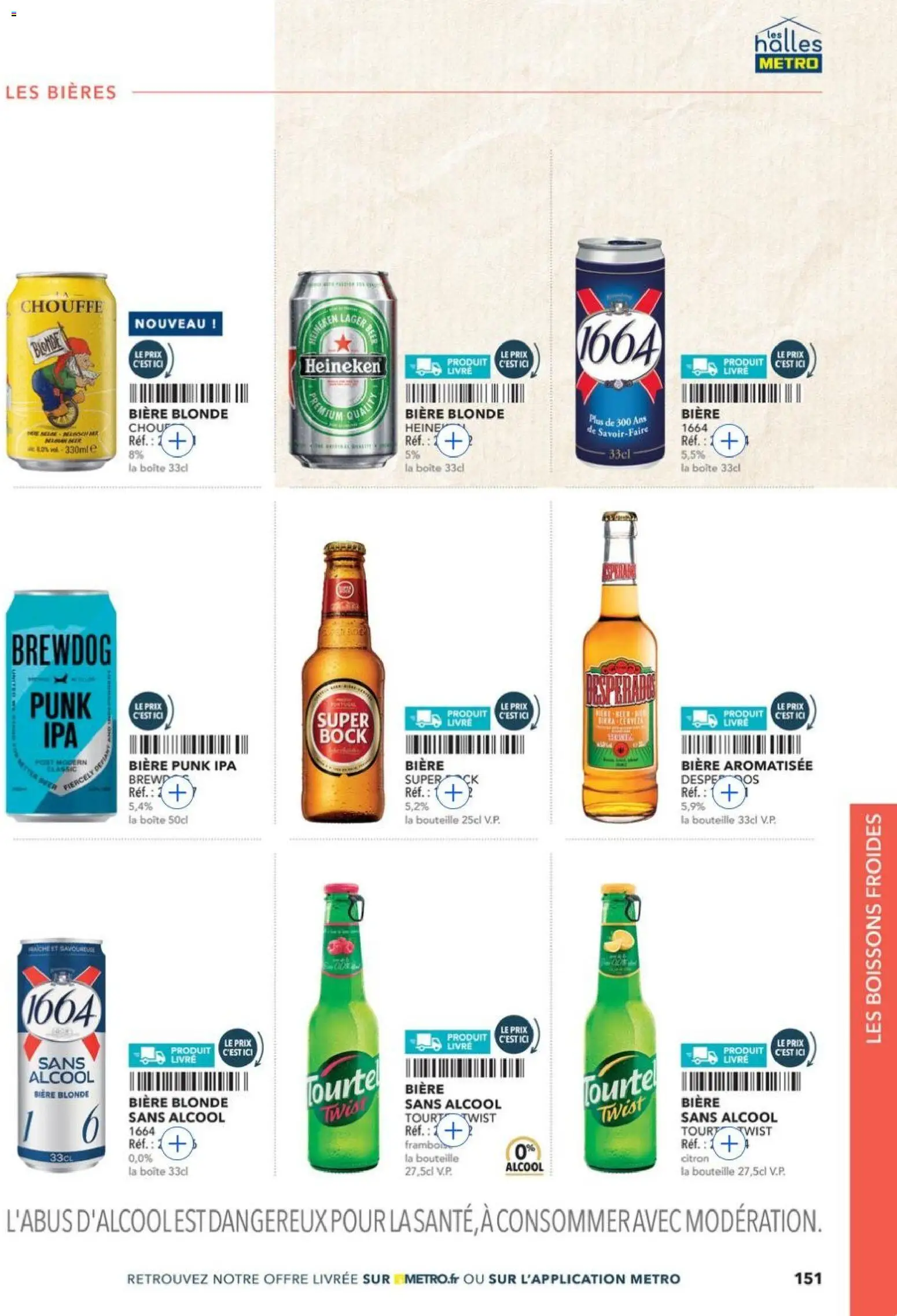 {H1} | Page: 151 | Produits: Alcool, Citron, Bière blonde, Livre