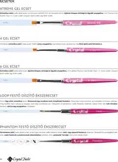 Crystal Nails 2026/27 Nagykatalógus - amely érvényes a következő dátumtól: 09.03.2026 | Oldal: 88 | Termékek: Ecset