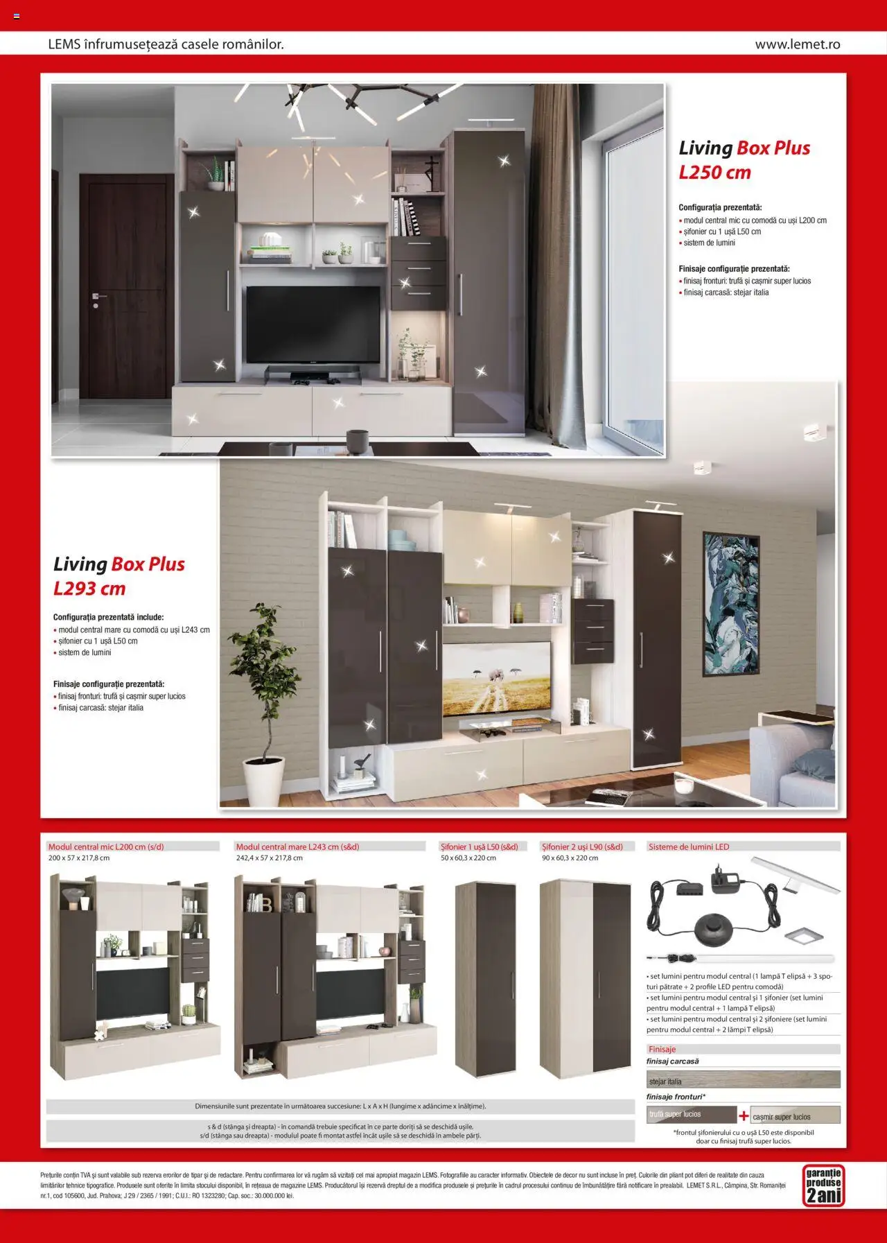 Noul catalog Lem’s – valabil de la 17.11.2023 | Pagină: 2 | Produse: Carcasă, Șifonier, Comodă, Ușă