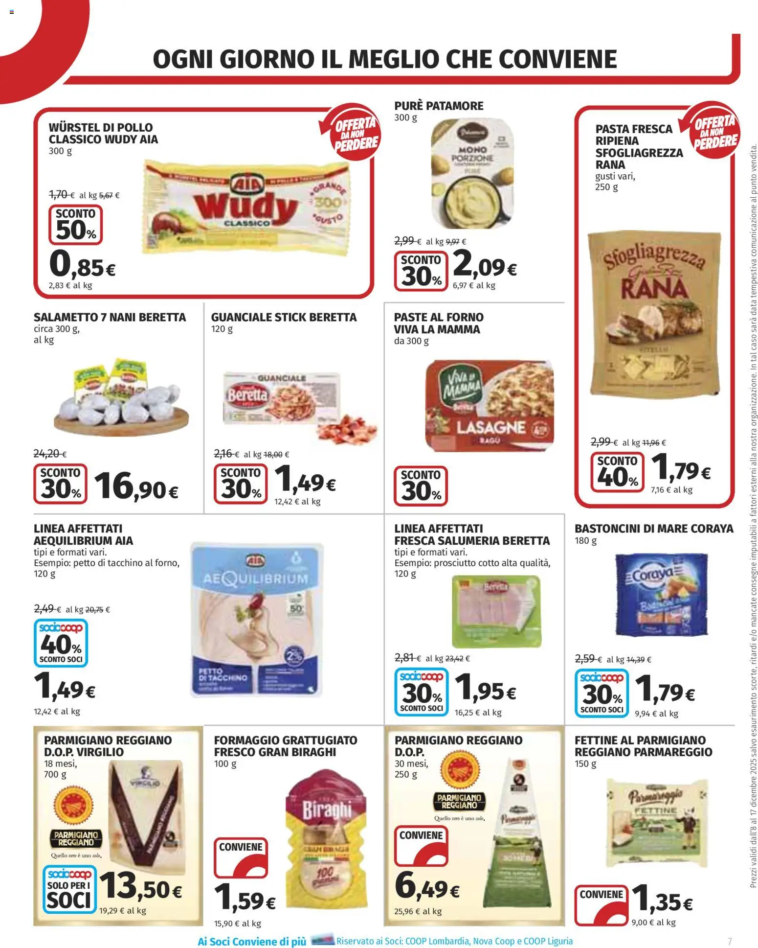 Volantino COOP del 08.12.2025 | Pagina: 7 | Prodotti: Formaggio, Prosciutto, Forno, Guanciale