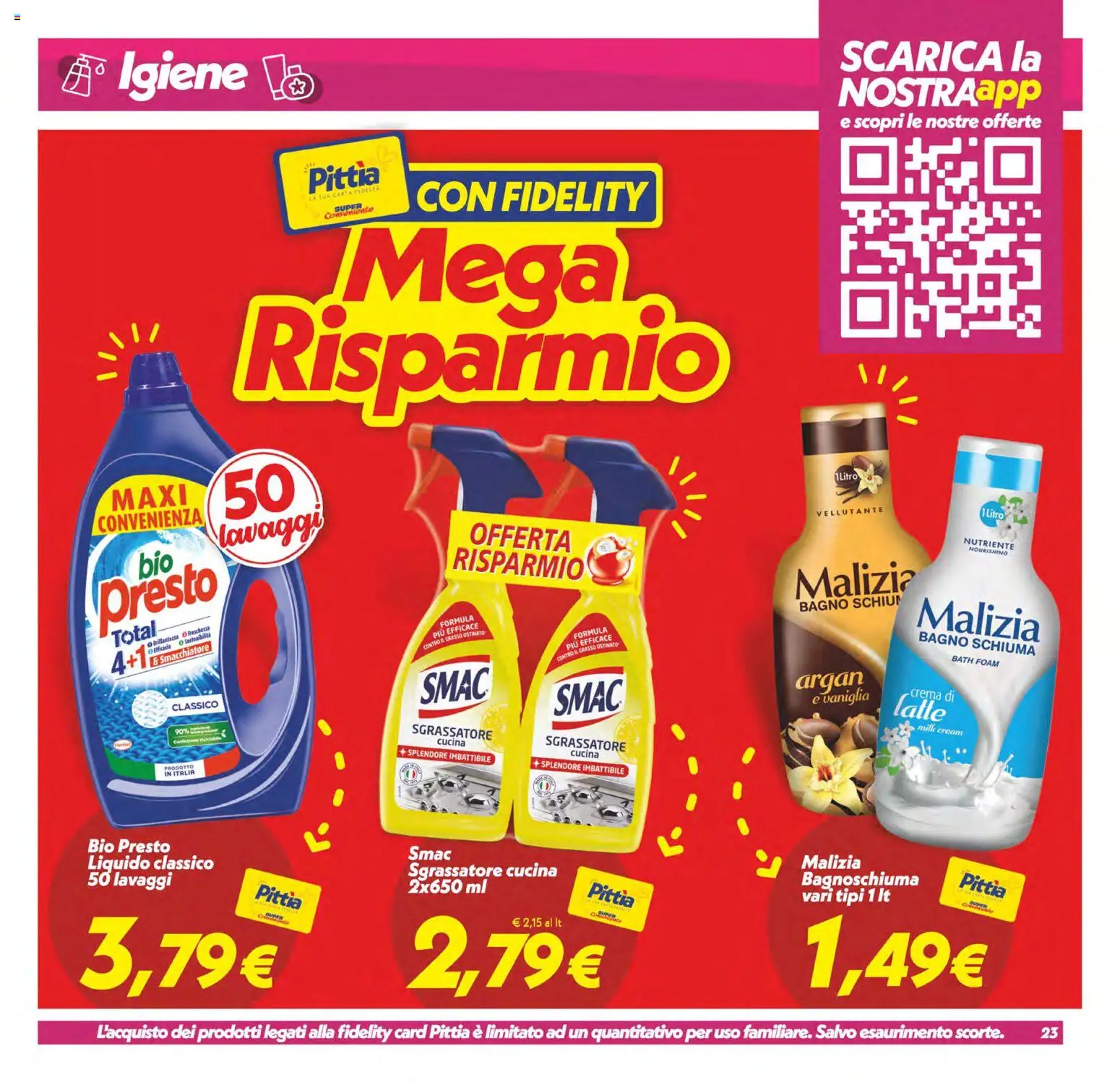 Volantino SuperConveniente del 28.04.2026 | Pagina: 23 | Prodotti: Crema, Bagnoschiuma, Latte, Bagno
