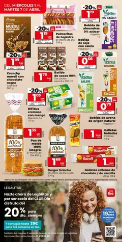 Vista previa Pan de molde 100% integral, 100% whole wheat bread, 820 g válido desde el 01.04.2026 | Página: 8 | Productos: Pan, Chocolate, Pan de molde, Bebida de soja