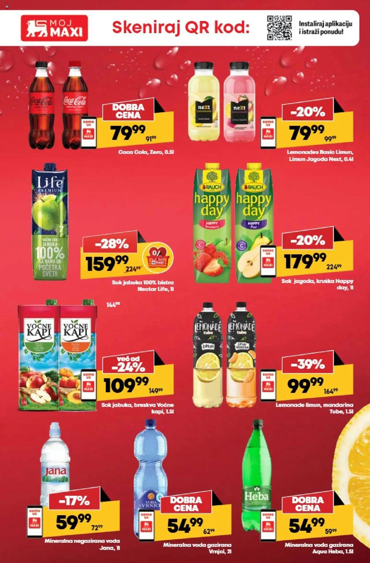 Maxi katalog - važi od 14.08.2025 | Strana: 5 | Proizvode: Coca Cola, Jagoda, Voda, Limun