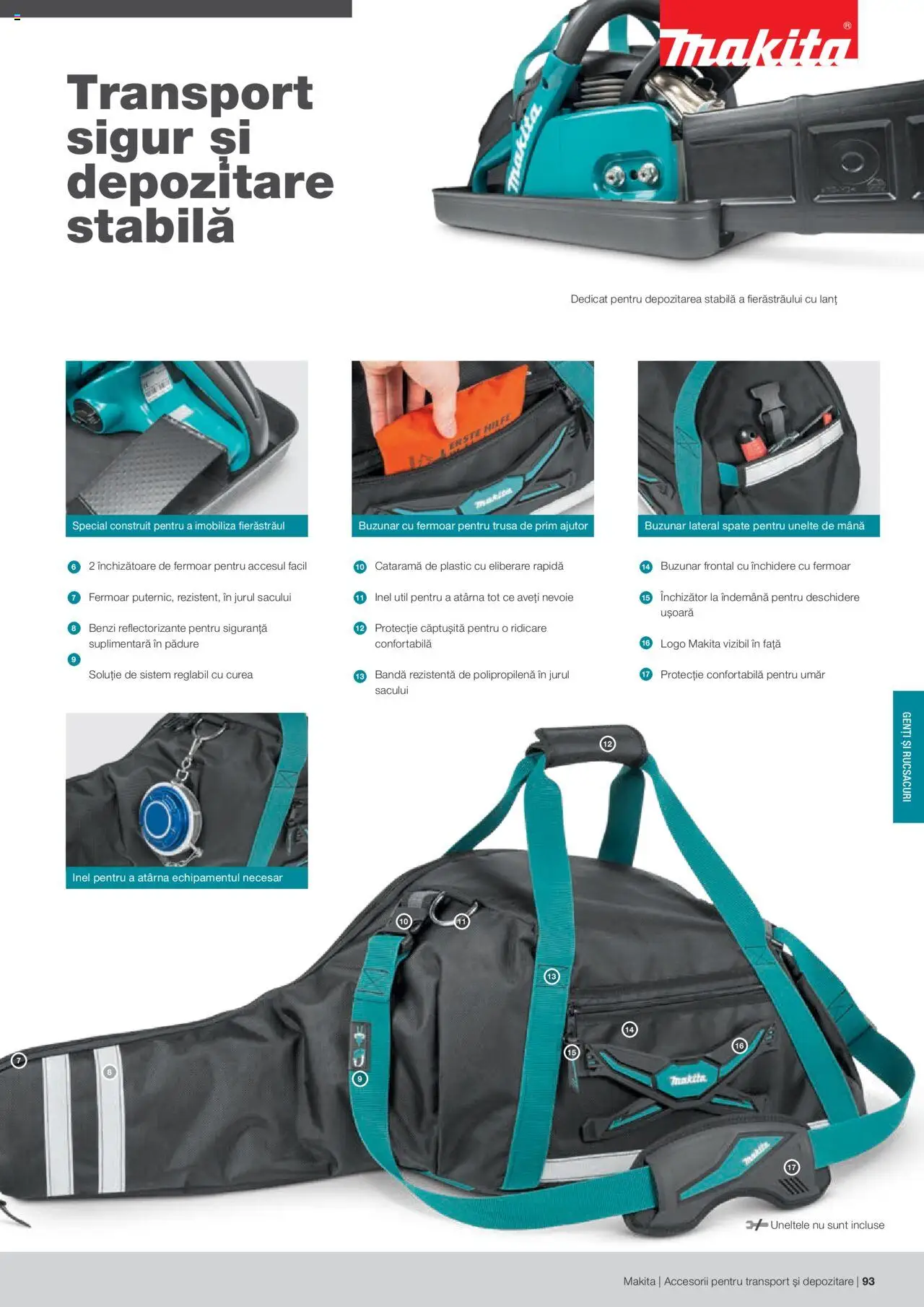 Makita catalog - Accesorii pentru transport si depozitare   – valabil de la 06.09.2021 | Pagină: 93