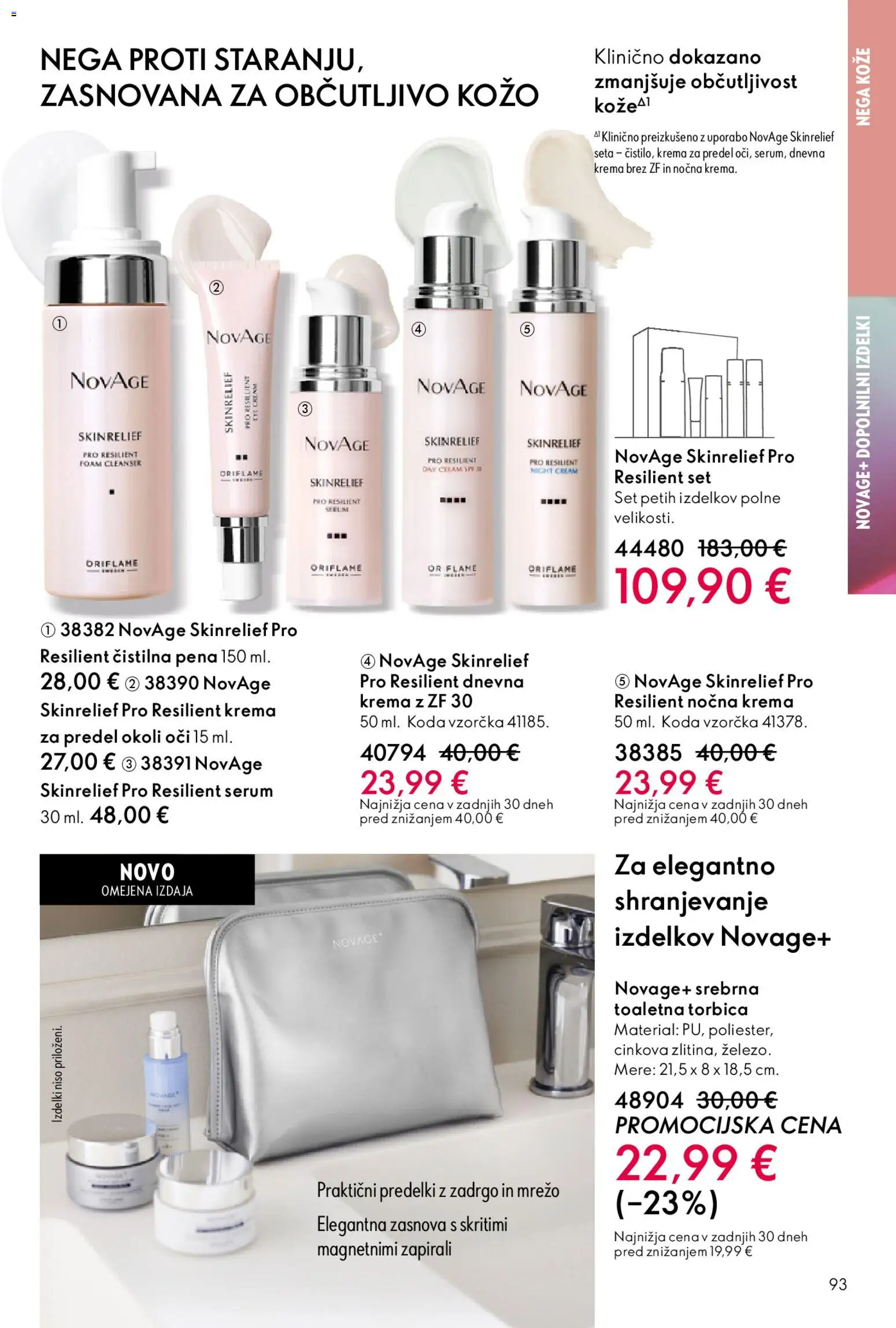 Novi Oriflame katalog ponudbe – veljaven od 22.04.2026 | Stran: 93 | Izdelki: Toaletna torbica, Krema, Torbica