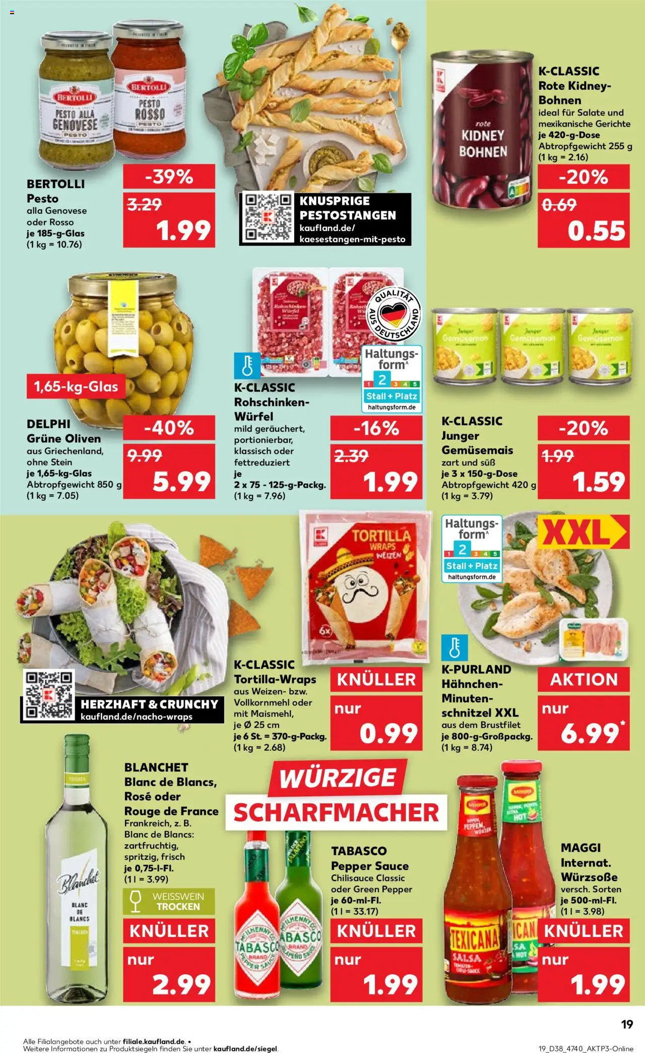  | Pagina: 19 | Producten: Schnitzel, Tortilla
