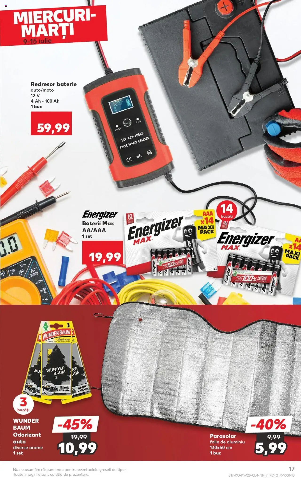 Catalog Kaufland - Galați Nonfood – valabil de la 09.07.2025 | Pagină: 17 | Produse: Baterie, Baterii