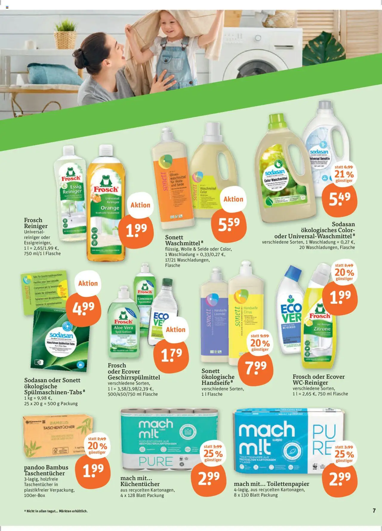 Tegut Prospekt - gültig ab dem 21.08.2025 | Seite: 9 | Produkte: Essig, Spülmaschinentabs, Geschirrspülmittel, Lavendel